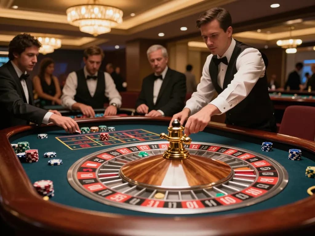 RR88 players engaging in an exciting roulette game with colorful chips