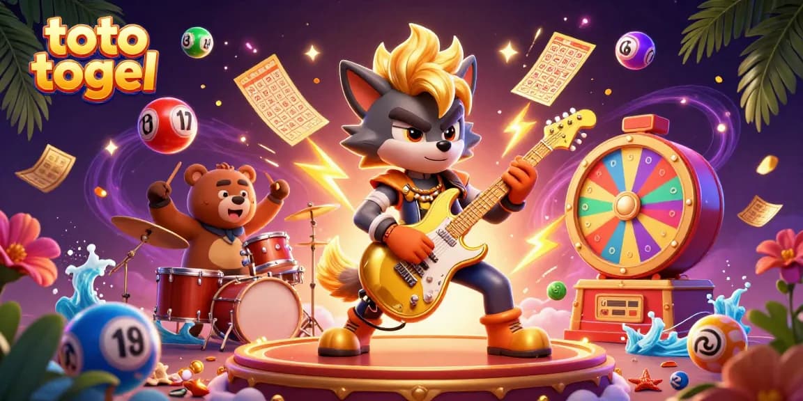 Engage with exciting toto togel gameplay featuring dynamic lottery elements and colorful characters.
