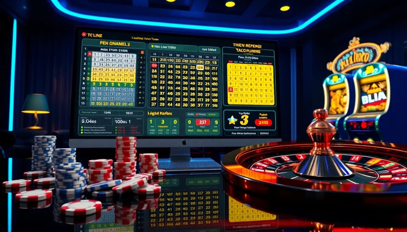Engaging online lô đề trực tuyến interface displaying dynamic lottery bets and fast result updates