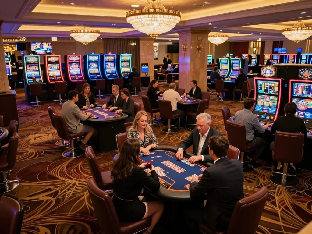 Players engaged in strategic gameplay at Go 88 casino, showcasing thrilling actions and vibrant atmosphere