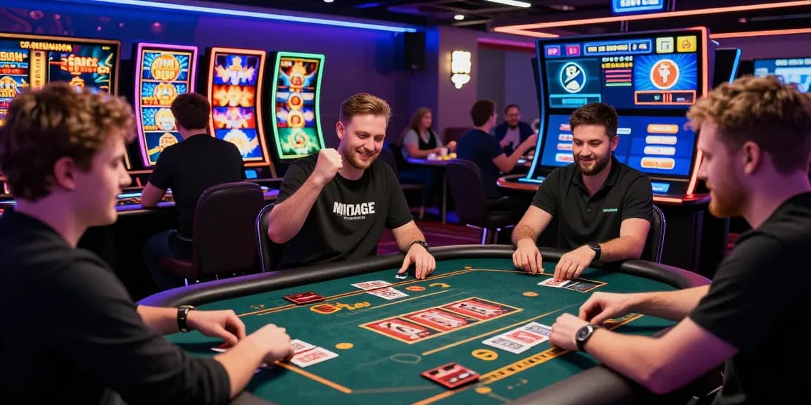 Engaging players enjoying credit card casinos at scoarch.org.uk with dynamic gaming action and colorful visuals.