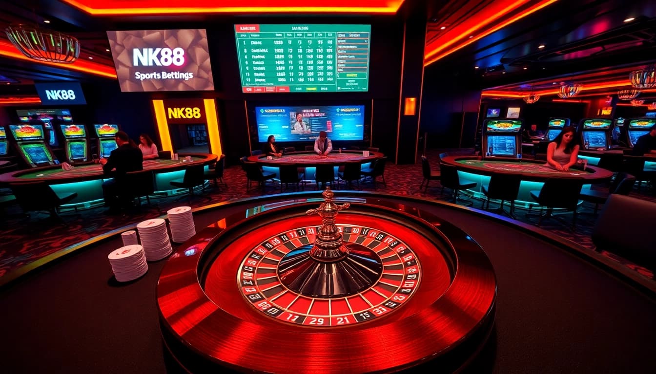 NK 88 casino chips betting on digital roulette table showcasing expert gambling action