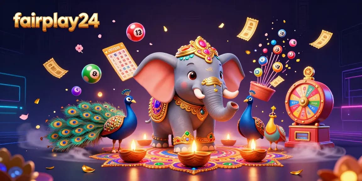 Experience winning thrill with fairplay24 through an enchanting 3D gaming illustration.