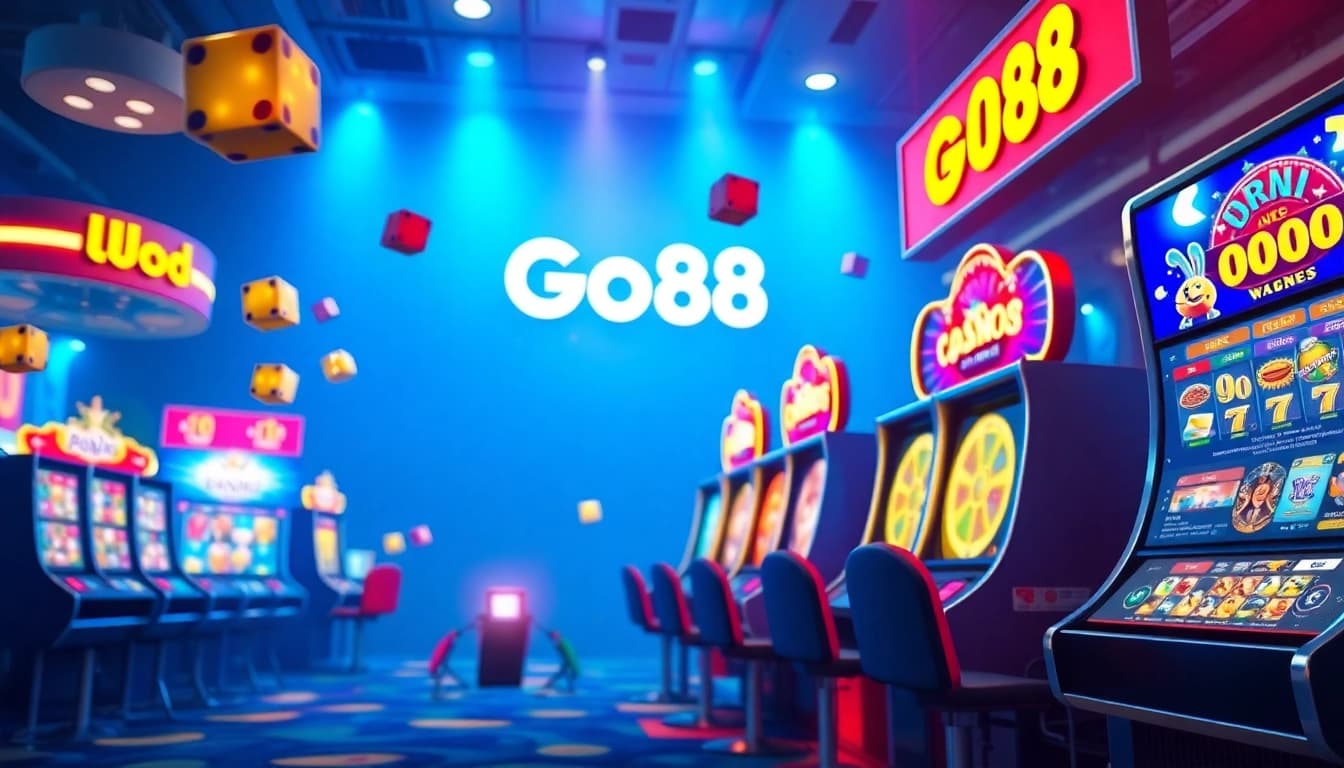 Engaging Go88 online gaming interface showcasing vibrant games and promotions.