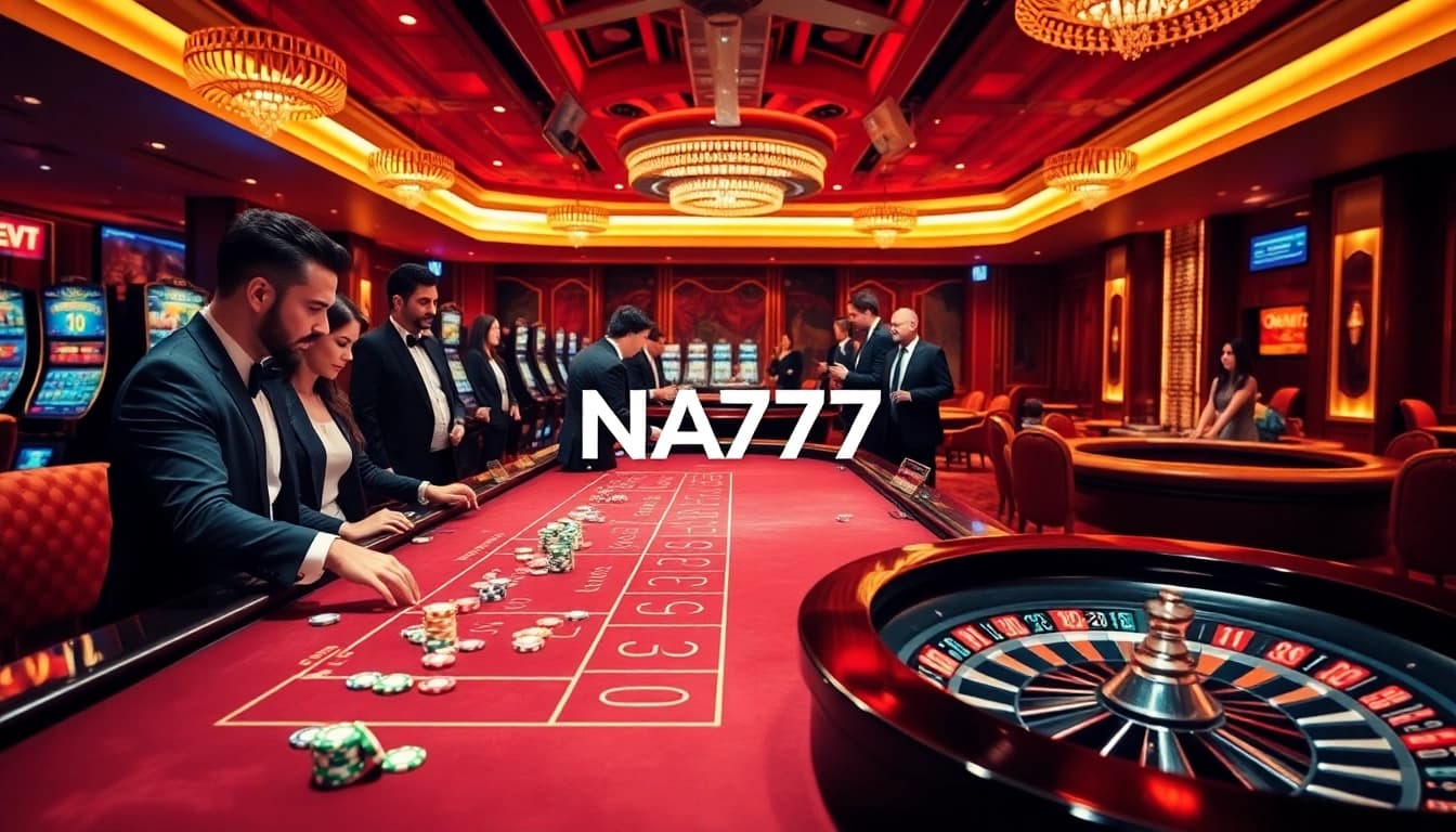 Experience thrilling gaming at NA777 with professional dealers and immersive table action.