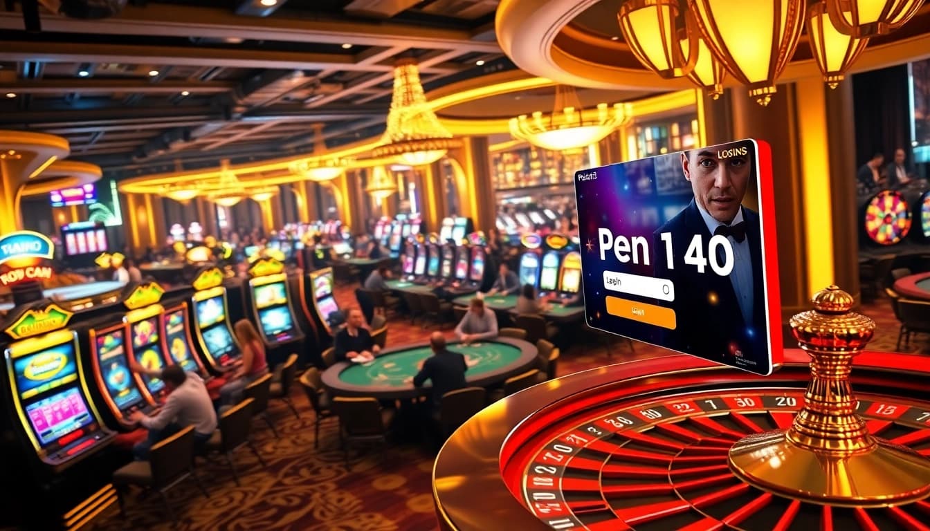 Experience the thrill of winning with pen4d login in a vibrant casino scene filled with excitement.