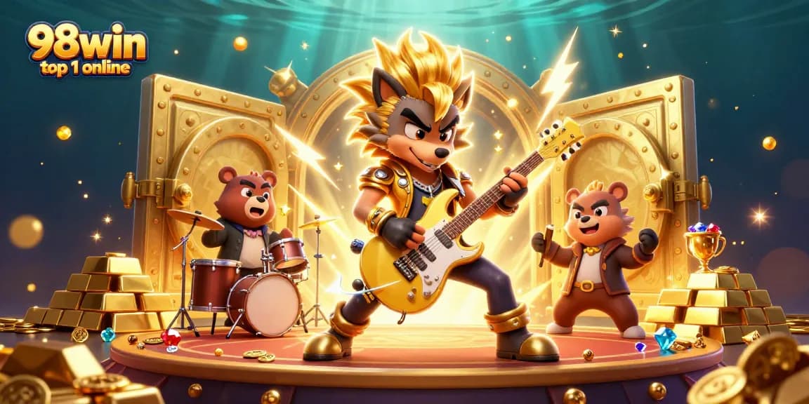Win big with 98win top 1 online in this vibrant casino adventure featuring rock star elements!