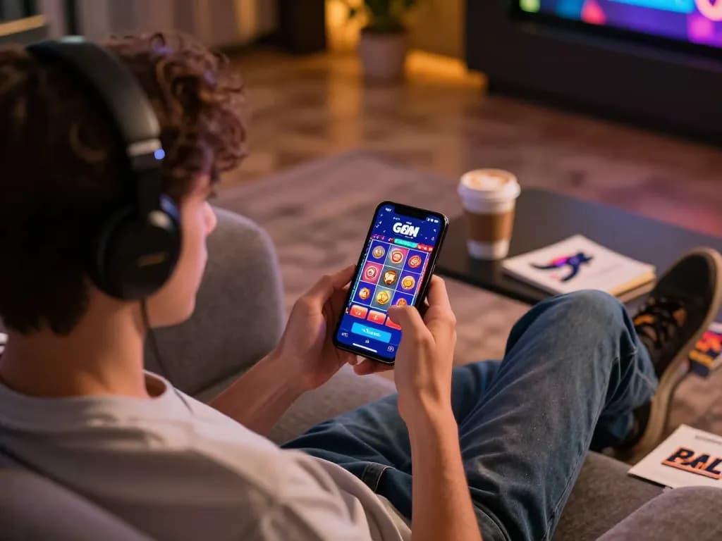 Engaging gameplay on the GEM WIN app, illustrating a player's smart strategy in online gambling.