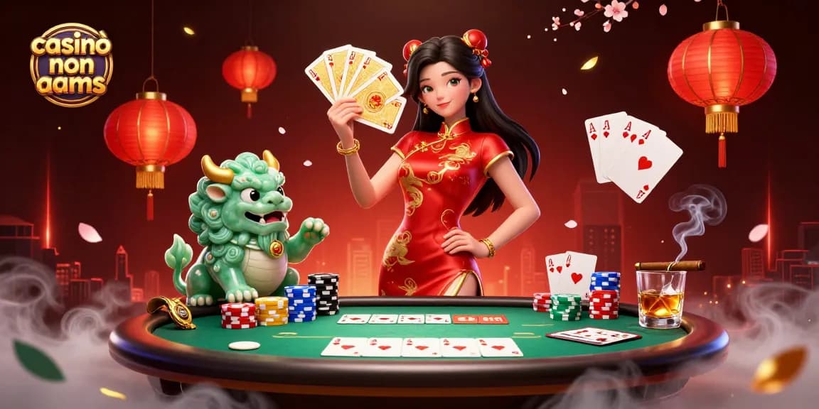 Partecipa a un gameplay emozionante nei casinò non AAMS con personaggi 3D, elementi di poker e visuali dinamiche del casinò.