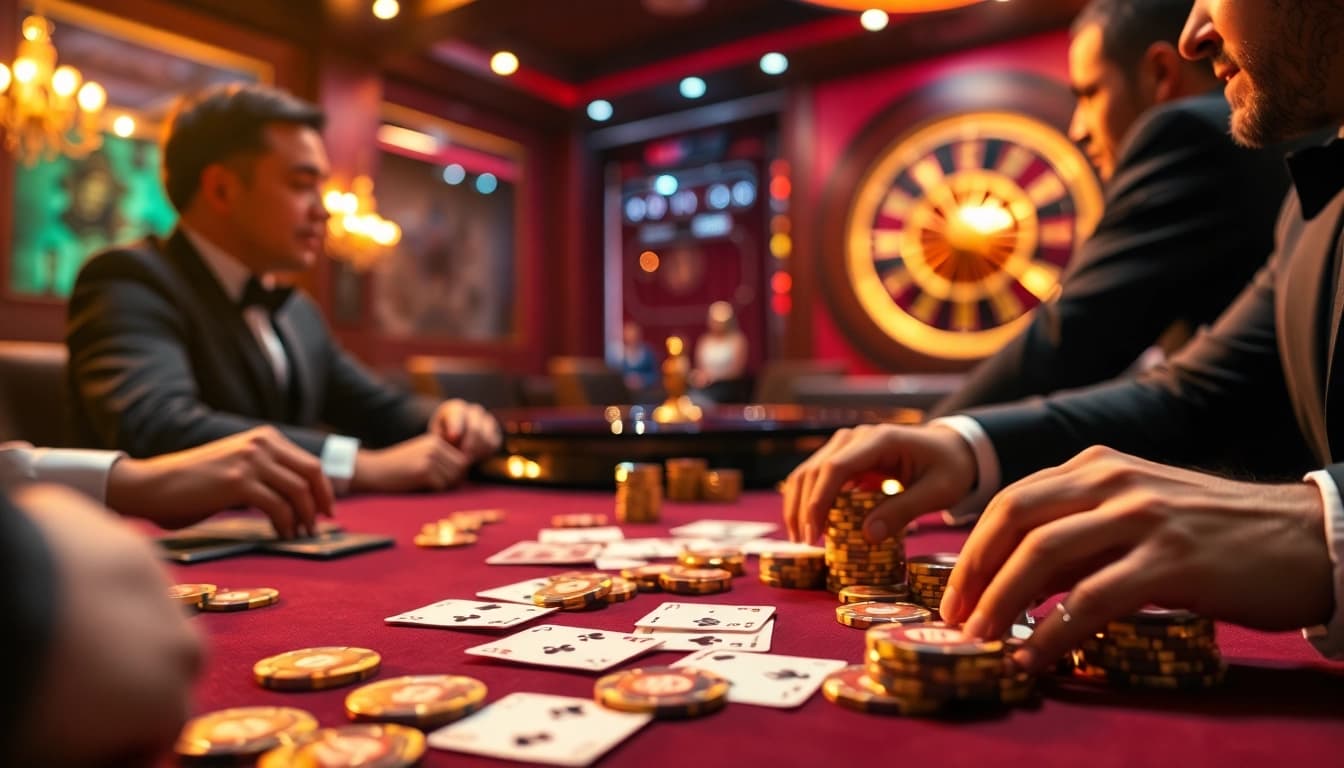 Engage with the hidden wiki dark web at this thrilling casino table featuring poker action and roulette.
