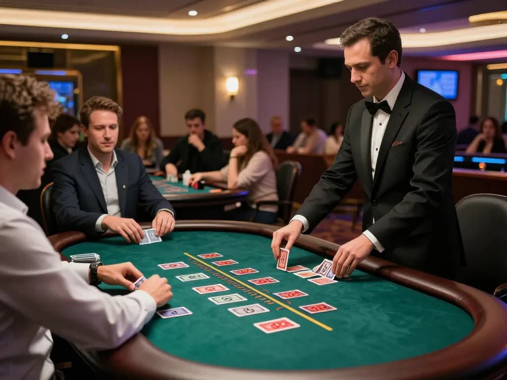 Players enjoying live dealer blackjack at Open 88, showcasing interactive gameplay and vibrant atmosphere.