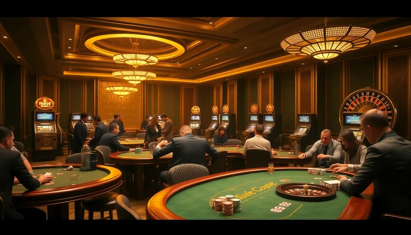 Exciting poker action at https://s8hn.com/, showcasing elegant players at a high-stakes table.