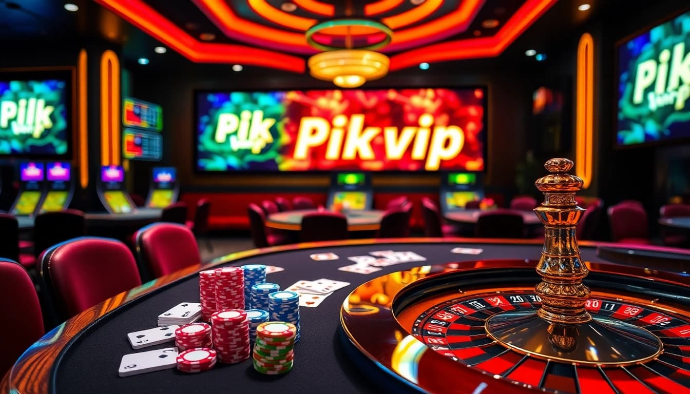 Experience thrilling gameplay at Rik vip casino with vibrant cards and chips on display.