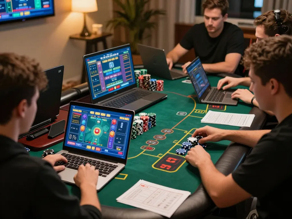 Players engage in strategic online gaming at SV66's interactive live dealer tables.