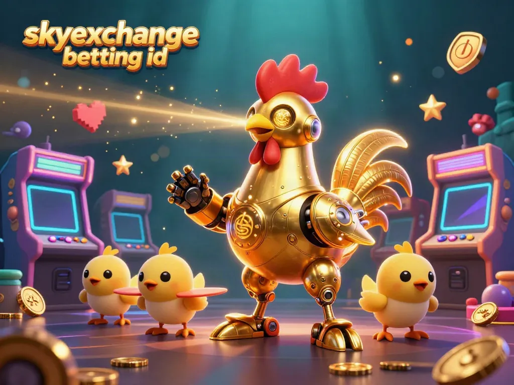 Engage in thrilling action with the skyexchange betting id robot and drones amidst vibrant gaming elements.