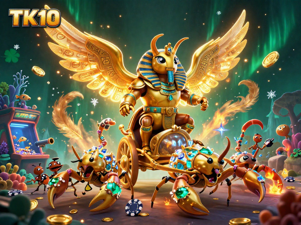 Experience thrill with TK10's fishing game featuring vibrant sea creatures and dynamic gameplay elements.