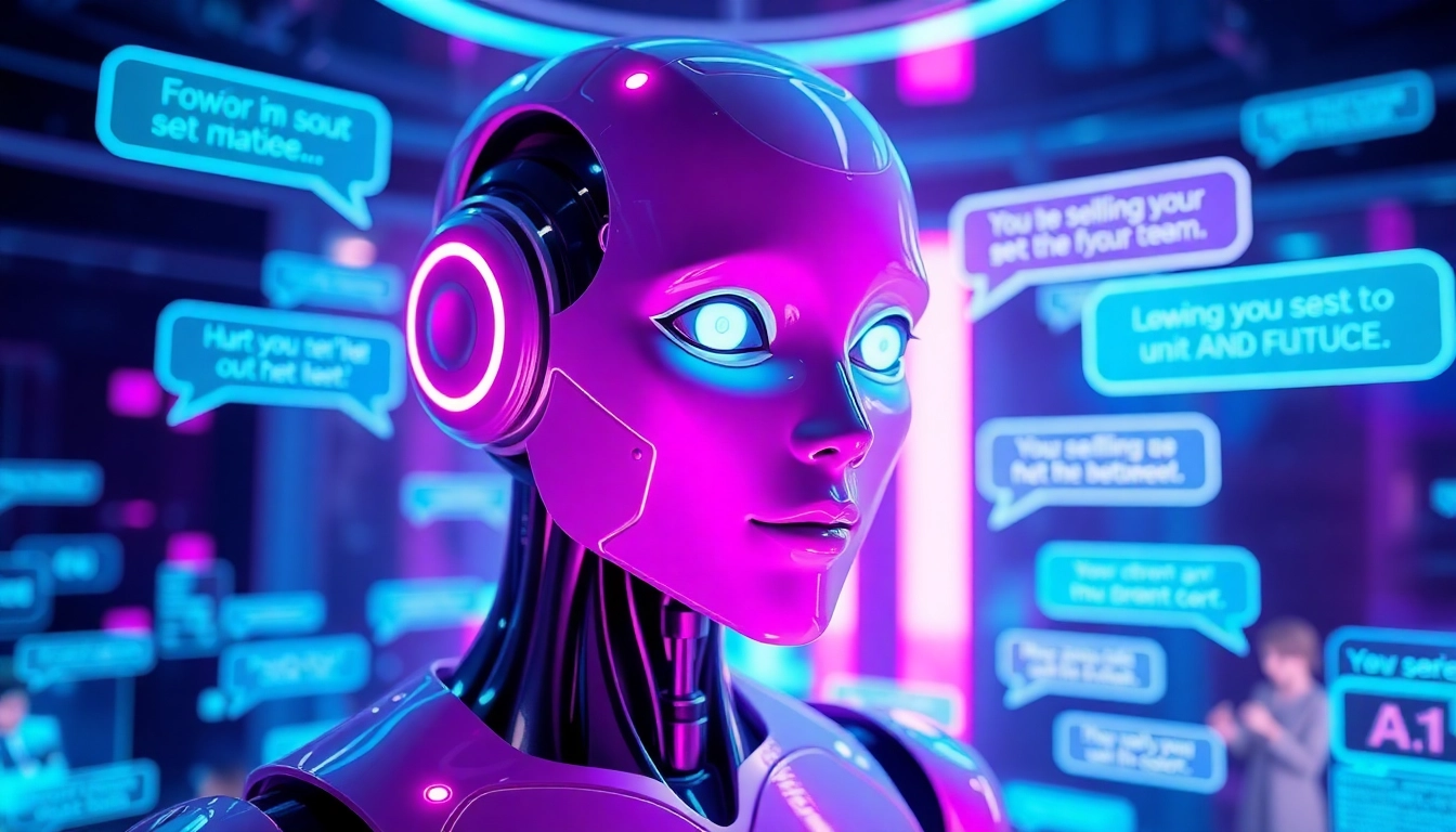 Engaging AI interface with dynamic chatbot reflecting the theme of ai slut
