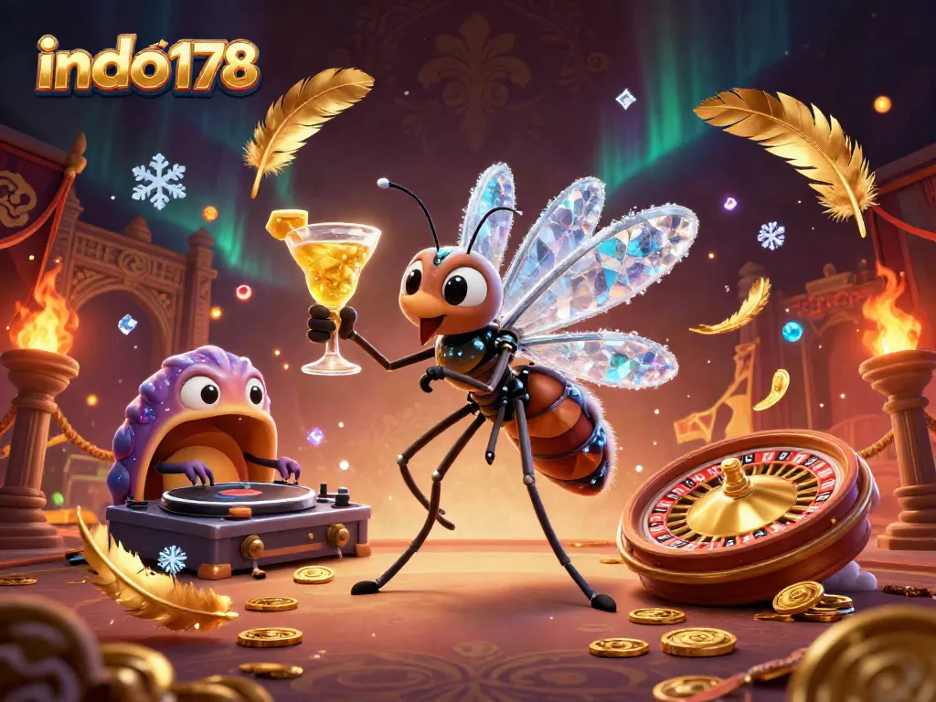 Join the exciting gameplay at indo178 with a captivating festival scene showcasing a unique casino experience.