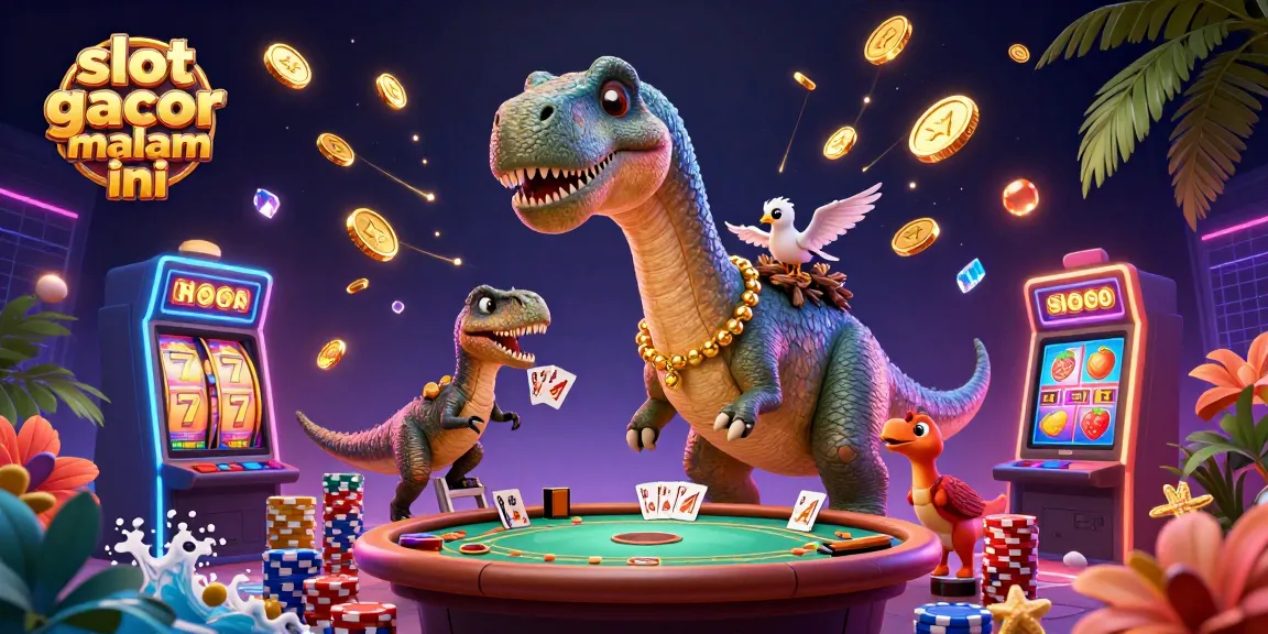 Experience the excitement of slot gacor malam ini with thrilling 3D characters and dynamic casino elements.