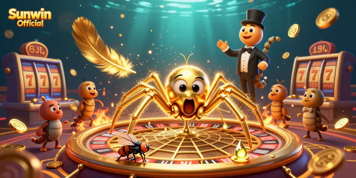 Spin the roulette wheel and place bets with Sunwin Official in this vibrant casino scene.